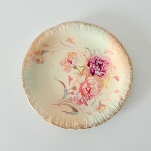 Antique S.F. & Co Royal Sussex Crown Devon Blush Ivory 8 3/4” Floral Plate